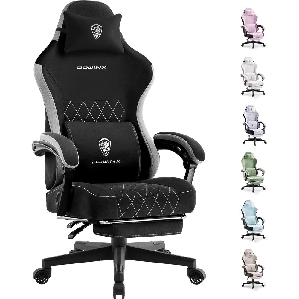Video Gaming & Esports Usd Acc - Abric Gaming-Stuhl, ergonomischer Computerstuhl mit Fußstütze