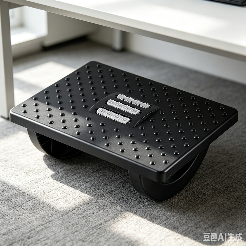 Footrest Under Desk - Ergonomische Schreibtisch-Fußstütze mit Wippfunktion, Fußhocker mit