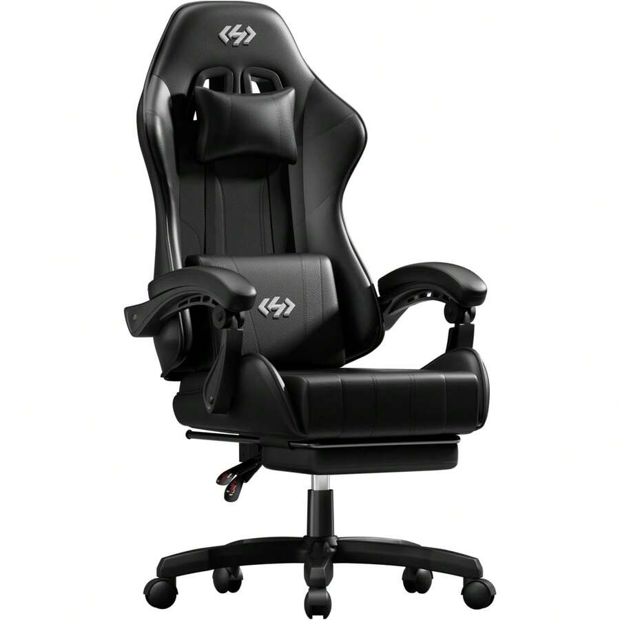 Video Gaming & Esports Usd Acc - Gaming-Stuhl, Ergonomischer Computer-Bürostuhl mit Lendenwirbelstütze, Fußstütze,