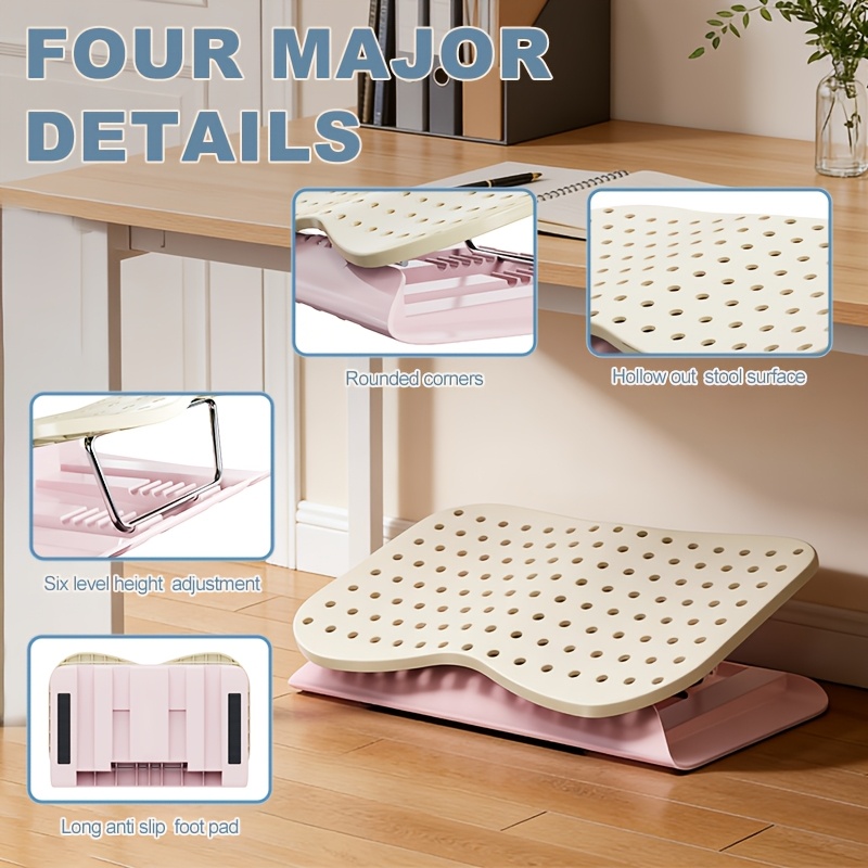 Tragbare Fußstütze mit Noppen, – Footrest Under Desk Bewertung und Preis